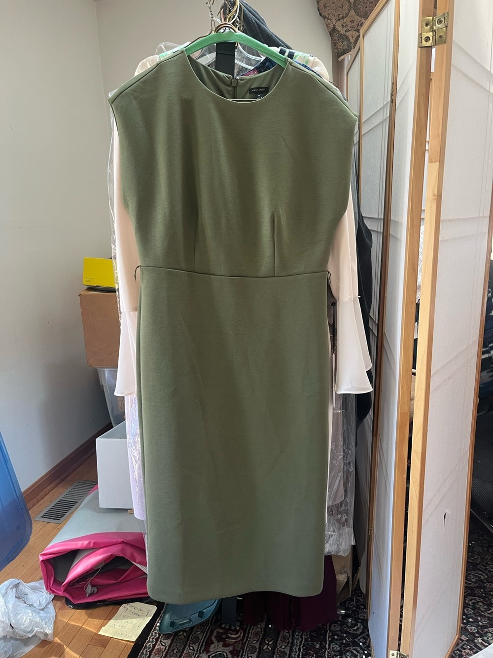 Ann Taylor olive green woman’s dress